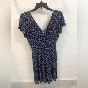 Kaileigh Blue Floral Print Dress